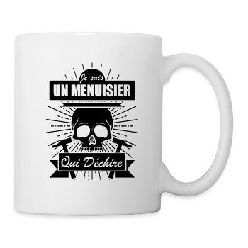 Menuisier Cadeau • Menuisier qui déchire - Mug blanc - blanc - Droite