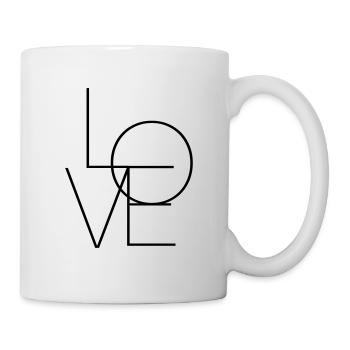love - Tasse - Weiß - Rechts
