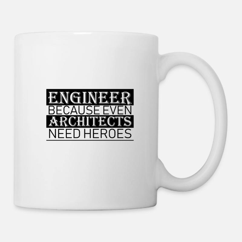 Engineers architect gift - Mug - white