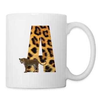 leopard a - Tasse - Weiß - Rechts