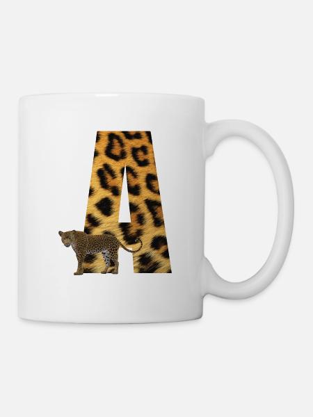 léopard un - Mug blanc - blanc