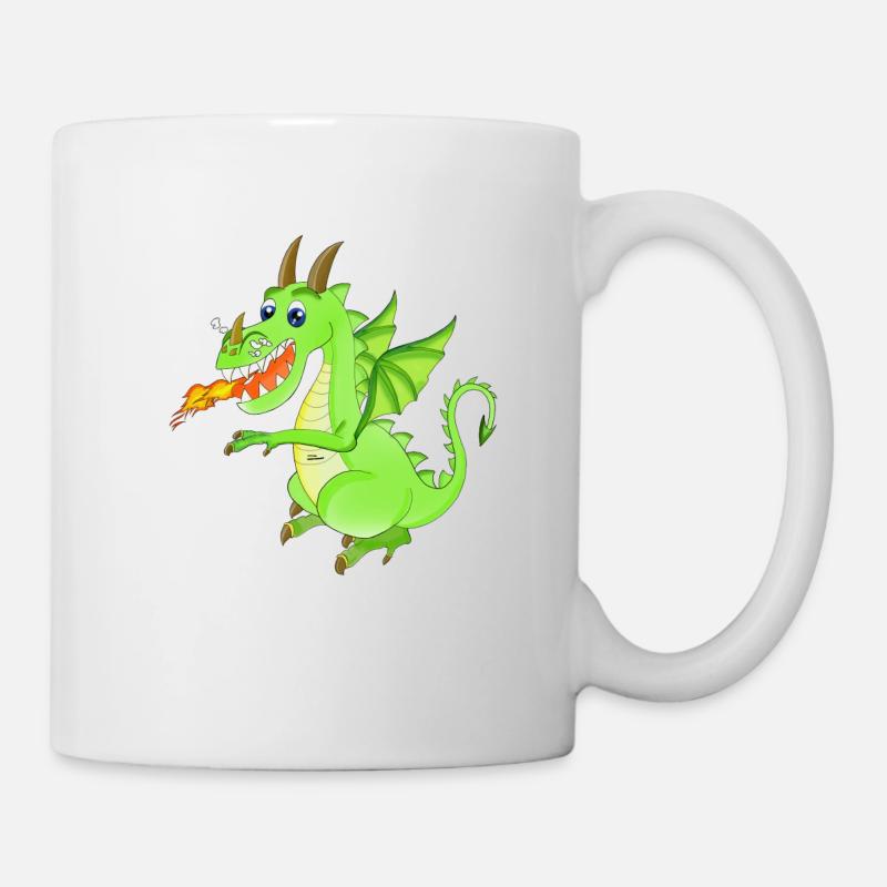 Drache - Tasse - Weiß