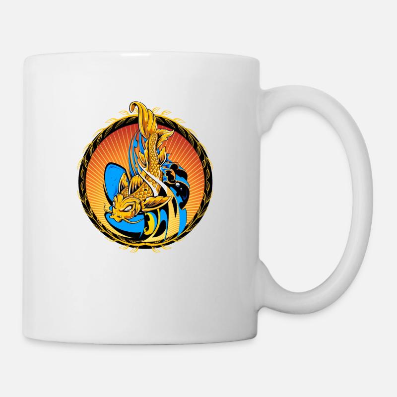 Koi Karpfen - Tasse - Weiß