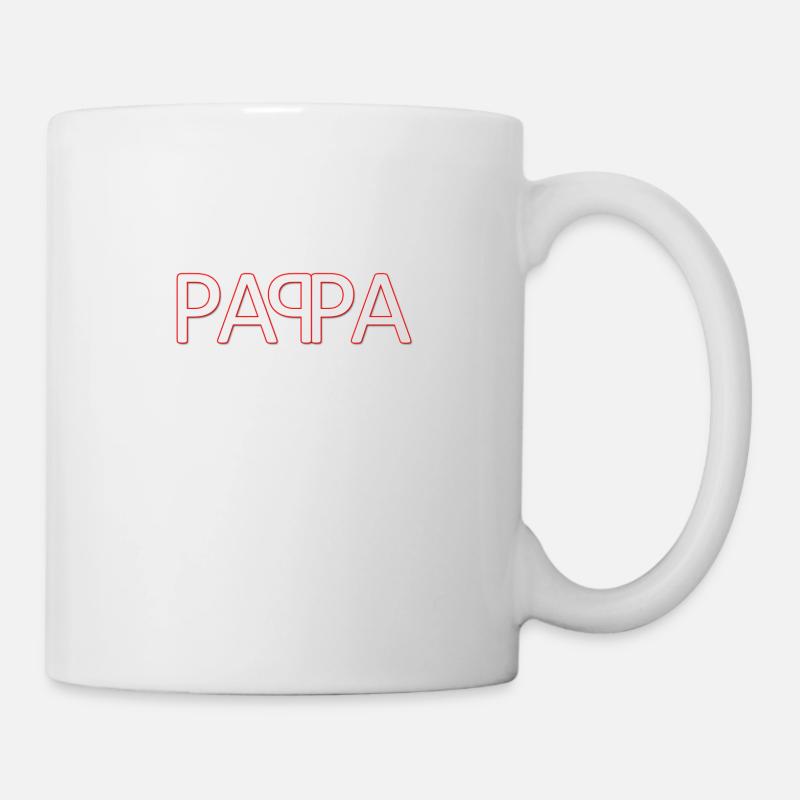 pappa - Tasse - Weiß