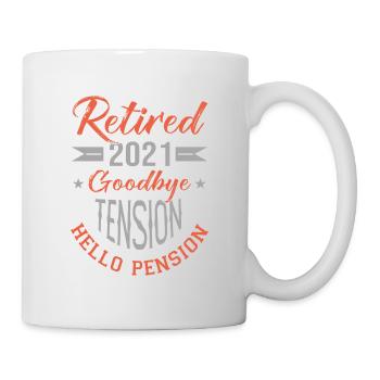 RETIRED 2021 retired, retired - Mug - white - Right