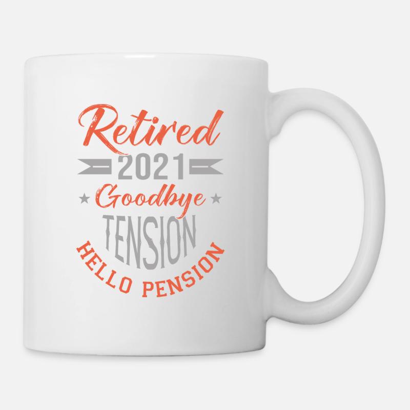 RETIRED 2021 retraité, retraitée - Mug blanc - blanc