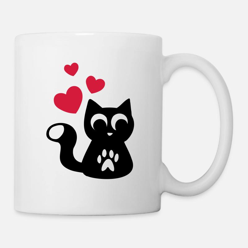 Cute Cute Cat - Cute adorable cat - Mug - white