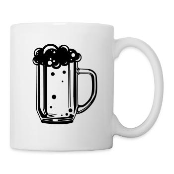 beer glass beer symbol beer mug - Mug - white - Right
