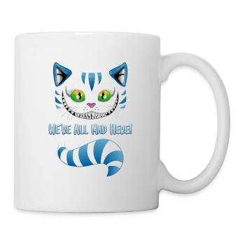 Nous sommes tous fous ici - idée de cadeau pour le chat et le matou - Mug blanc - blanc - Droite