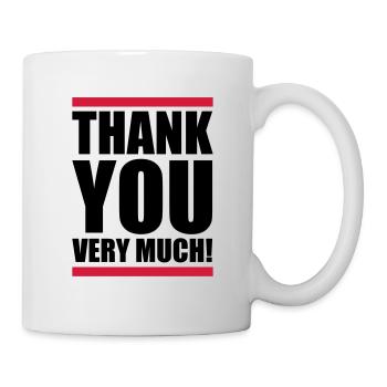 Thank you very much - Tasse - Weiß - Rechts
