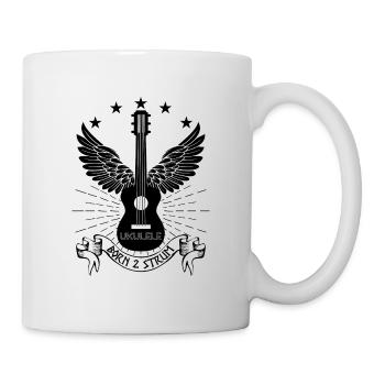 Born Instrument Hawaii Ukulele Geschenk Musiker - Tasse - Weiß - Rechts