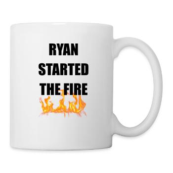 Ryan a déclenché l’incendie - Mug blanc - blanc - Droite