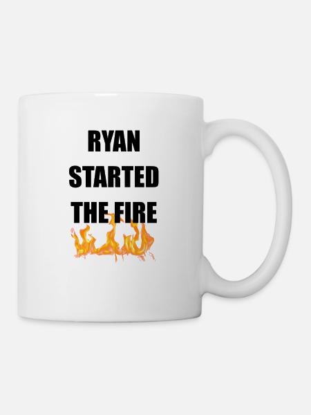 ryan started the fire - Mug - white