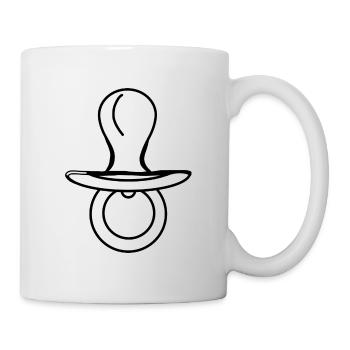 sucettes bébé bébé cadeau enfant en bas âge - Mug blanc - blanc - Droite