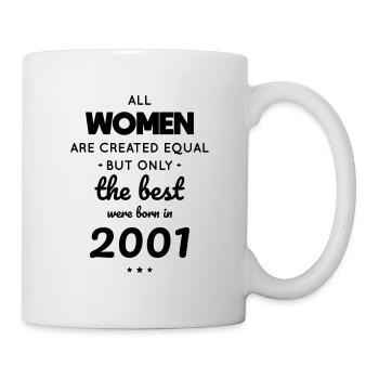 Anniversaire 21 ans - The best were born in 2001 - Mug blanc - blanc - Droite