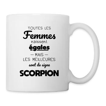 Astrologie - Femmes égales les meilleures scorpion - Mug blanc - blanc - Droite