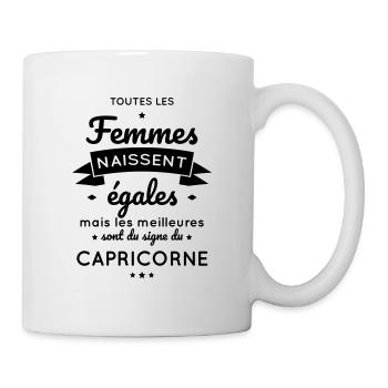 Astrologie - Femmes égales meilleures capricorne - Mug blanc - blanc - Droite