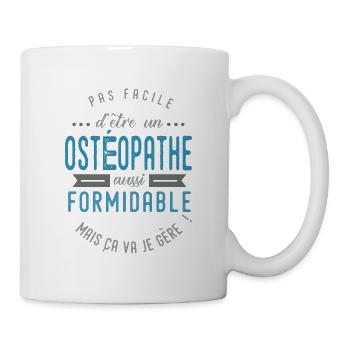 Ostéopathe formidable cadeau humour ostéo - Mug blanc - blanc - Droite