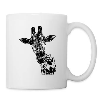 Vintage Vector Giraffe - Mug - white - Right