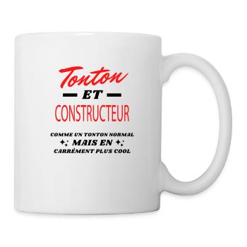 Tonton et CONSTRUCTEUR - Mug blanc - blanc - Droite