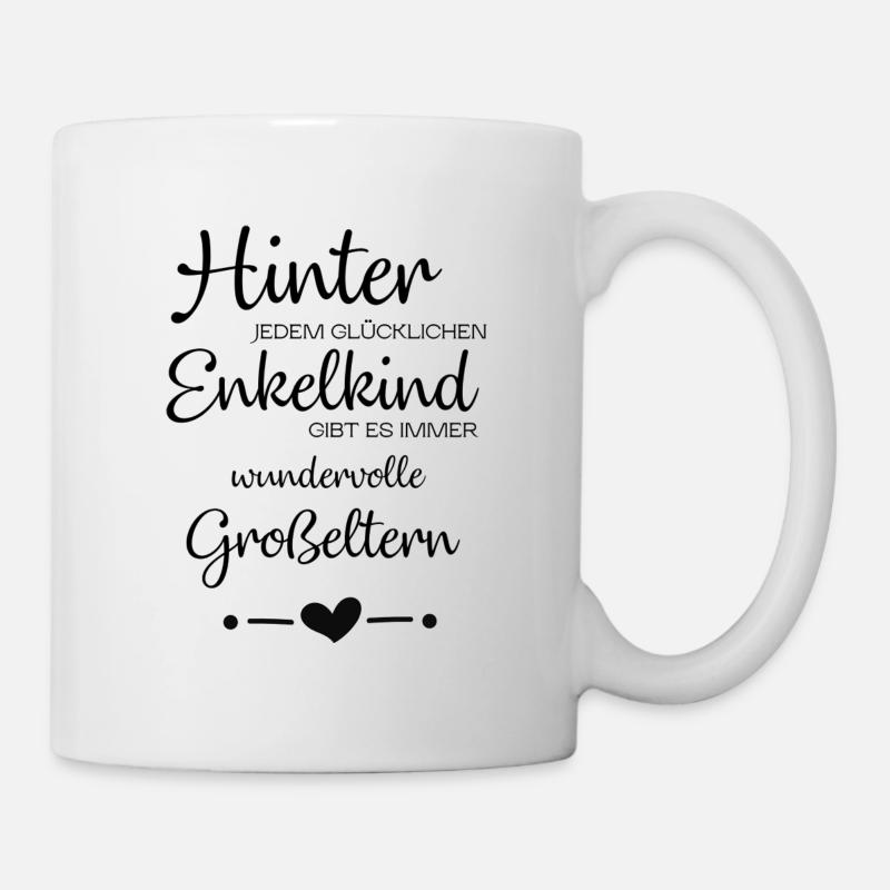 Hinter Enkelkind - Tasse - Weiß