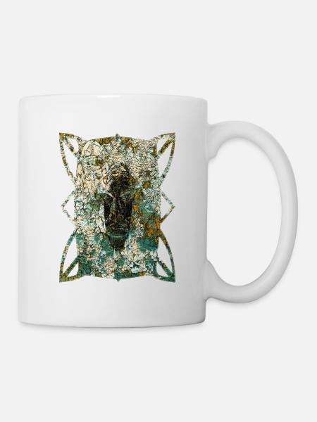 Masques africains (2) - Mug blanc - blanc