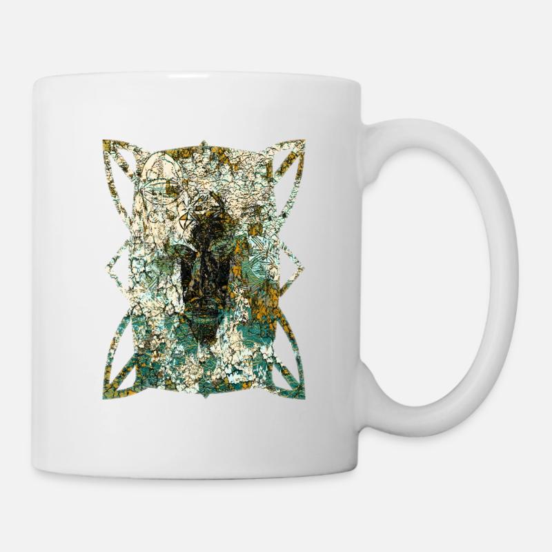 Masques africains (2) - Mug blanc - blanc
