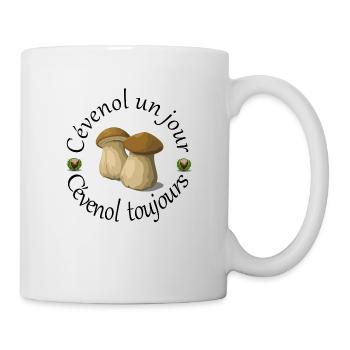 Cévenol cèpes - Mug blanc - blanc - Droite