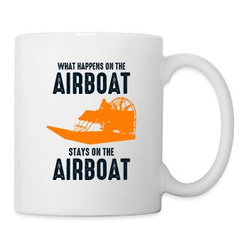 Airboat Fanboat Airboating Planeboat Swamp boat - Mug - white - Right