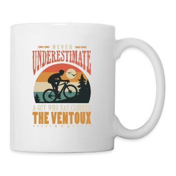 a guy who has climbed the Ventoux velo - Mug - white - Right