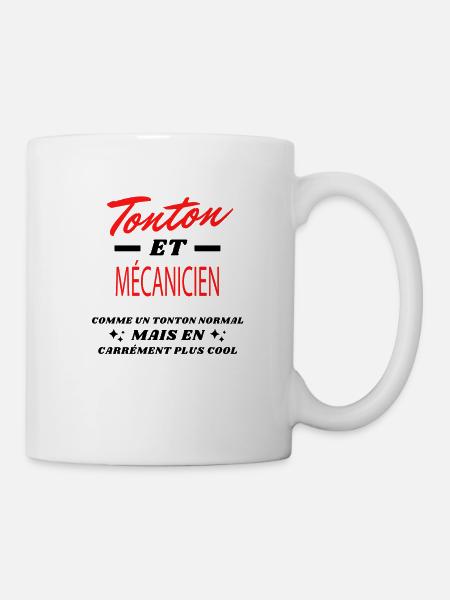Tonton et MÉCANICIEN - Mug blanc - blanc