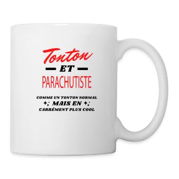 Tonton et PARACHUTISTE - Mug blanc - blanc - Droite