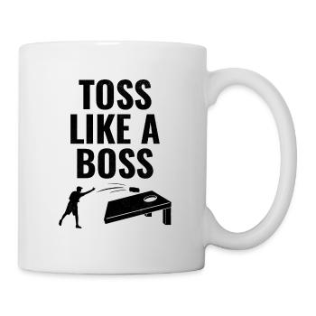 Cornhole Bean Bag Toss Outdoor Rasen Spiel Lustig - Tasse - Weiß - Rechts