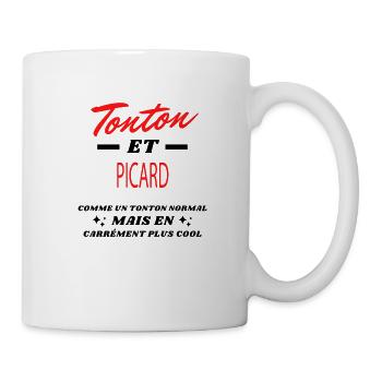 Tonton et PICARD - Mug blanc - blanc - Droite
