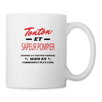 Tonton et SAPEUR POMPIER - Mug blanc - blanc - Droite
