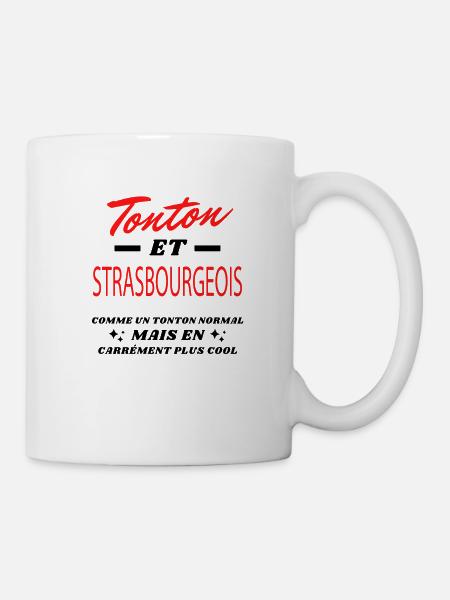 Tonton et STRASBOURGEOIS - Mug blanc - blanc