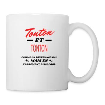 Tonton et TONTON - Mug blanc - blanc - Droite