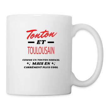 Tonton et TOULOUSAIN - Mug blanc - blanc - Droite