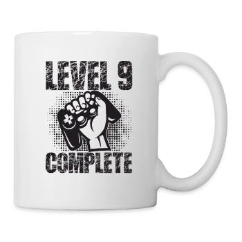 Niveau 9 Cadeau d’anniversaire complet 9 ans Joueur - Mug blanc - blanc - Droite