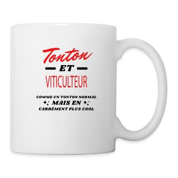 Tonton et VITICULTEUR - Mug blanc - blanc - Droite