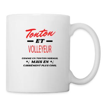 Tonton et VOLLEYEUR - Mug blanc - blanc - Droite