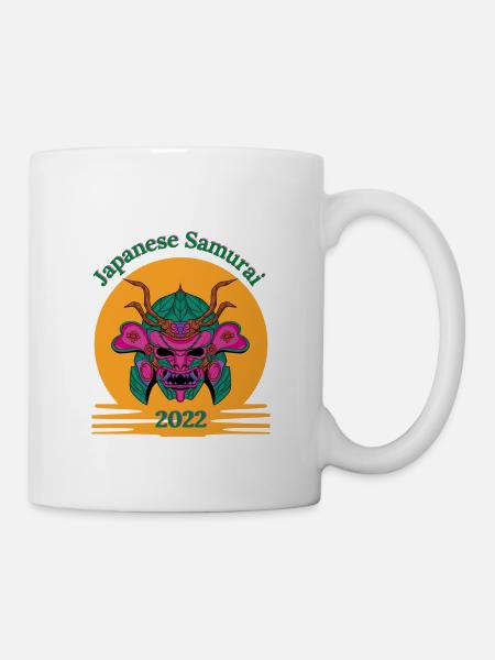 Japanese Samurai_2022 - Tasse - Weiß