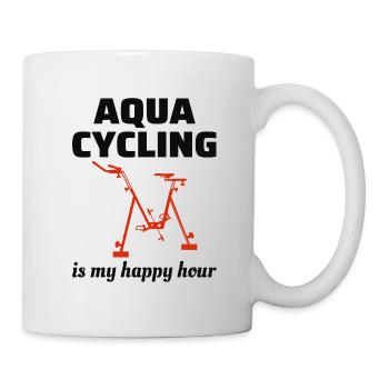 Aqua Cycling Swimming Pool Fitness Training Coach - Mug - white - Right