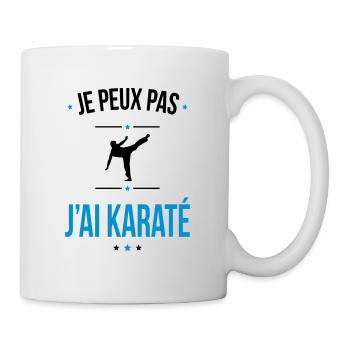 Je peux pas j'ai karaté - Cadeau humour - Mug blanc - blanc - Droite