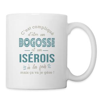 Isére bogosse Isérois cadeau pour Isérois - Mug blanc - blanc - Droite
