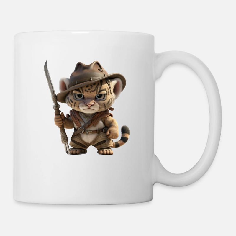 Safari Tiger - Tasse - Weiß