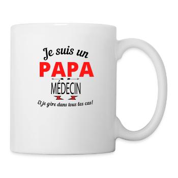Papa MÉDECIN - Mug blanc - blanc - Droite