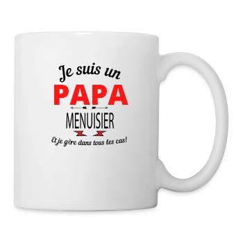 Papa MENUISIER - Mug blanc - blanc - Droite