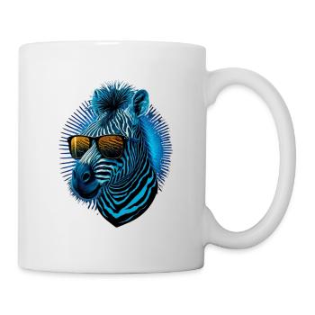 Cool Zebra - Tasse - Weiß - Rechts