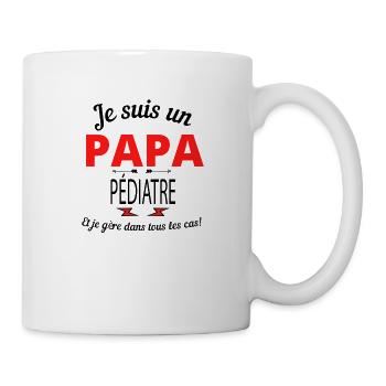 Papa PÉDIATRE - Mug blanc - blanc - Droite